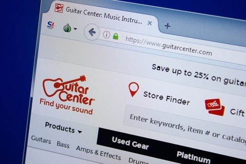 Guitar Center Website