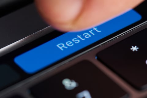 Restart button