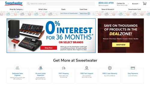 Sweetwater Website