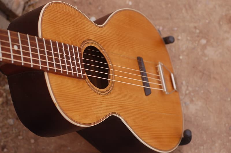 A parlor guitar