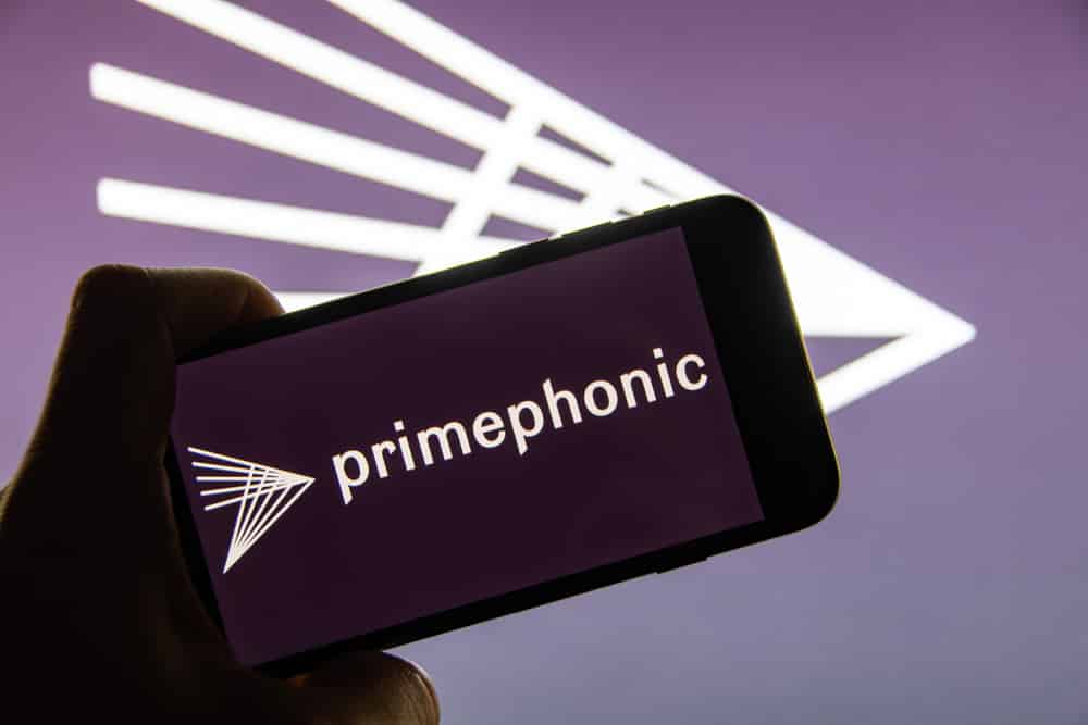 The brand logo of the music streaming service Primephonic