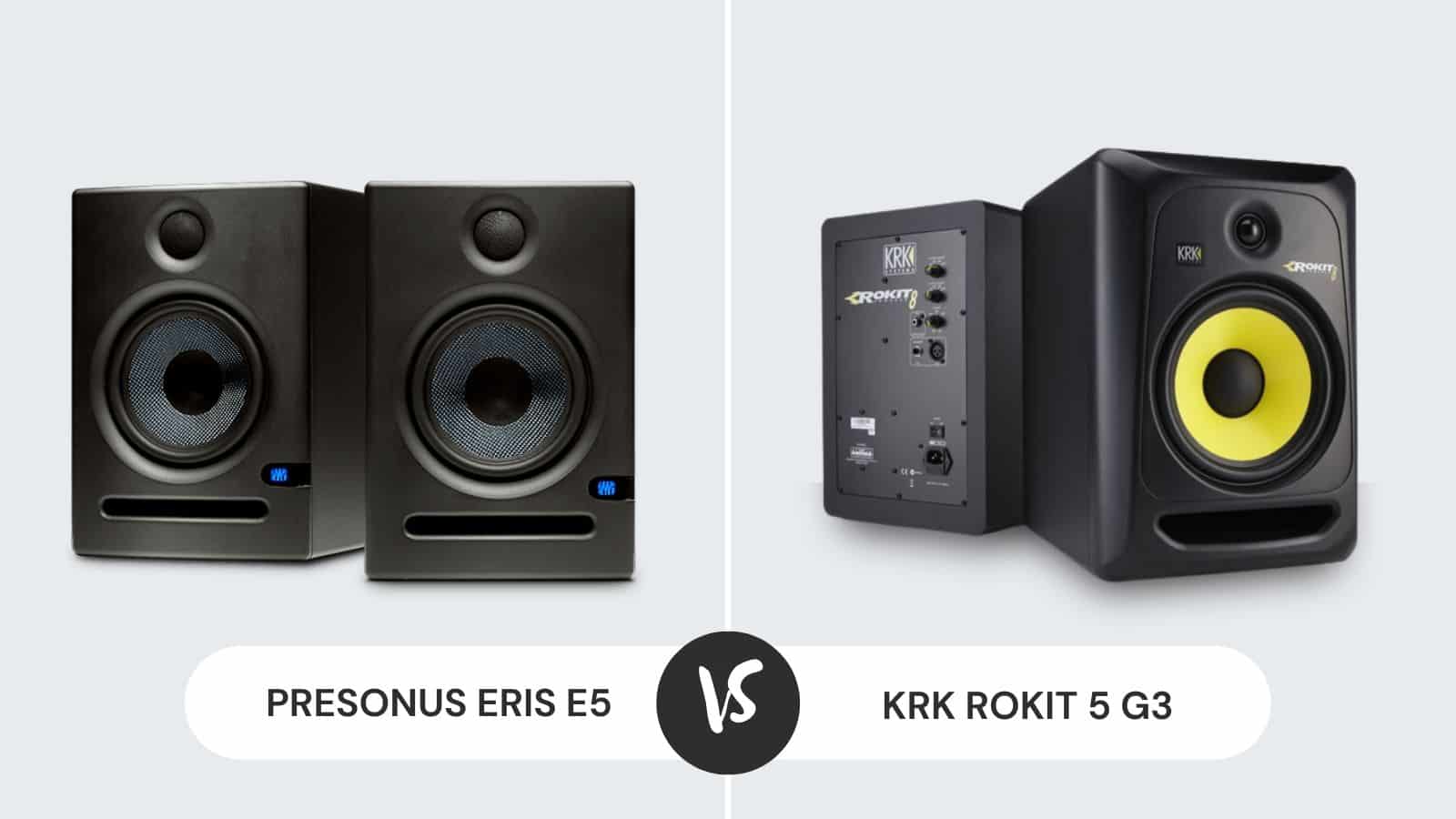 PreSonus Eris E5 vs KRK Rokit 5 G3