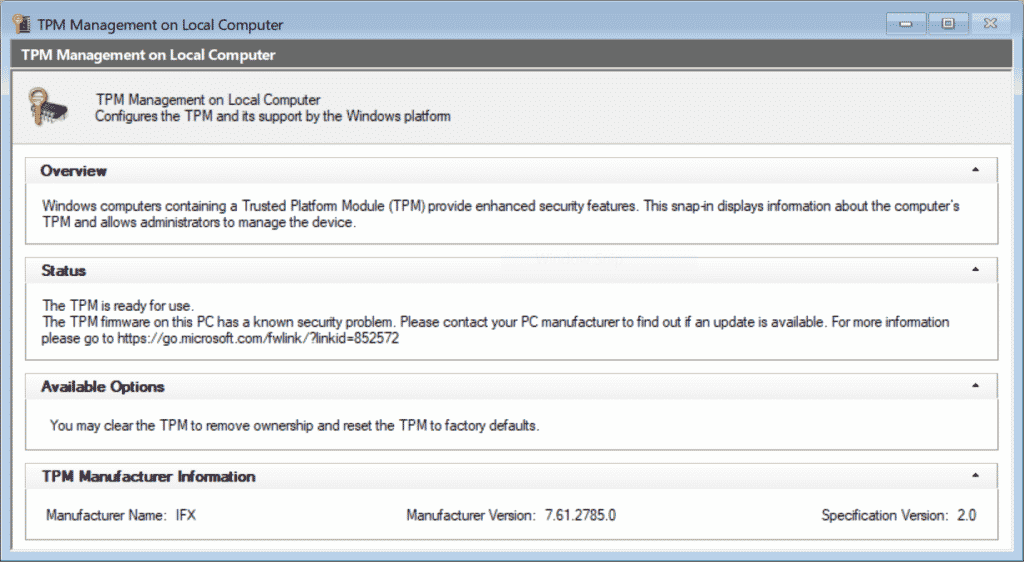 tpm firmware updates