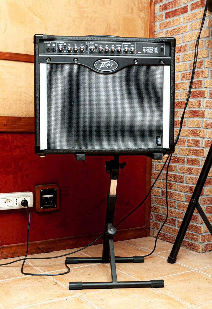 Guitar amplifier Peavey in music studio