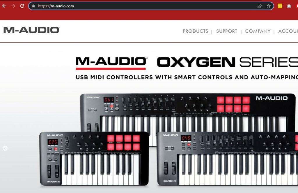 m-audio website