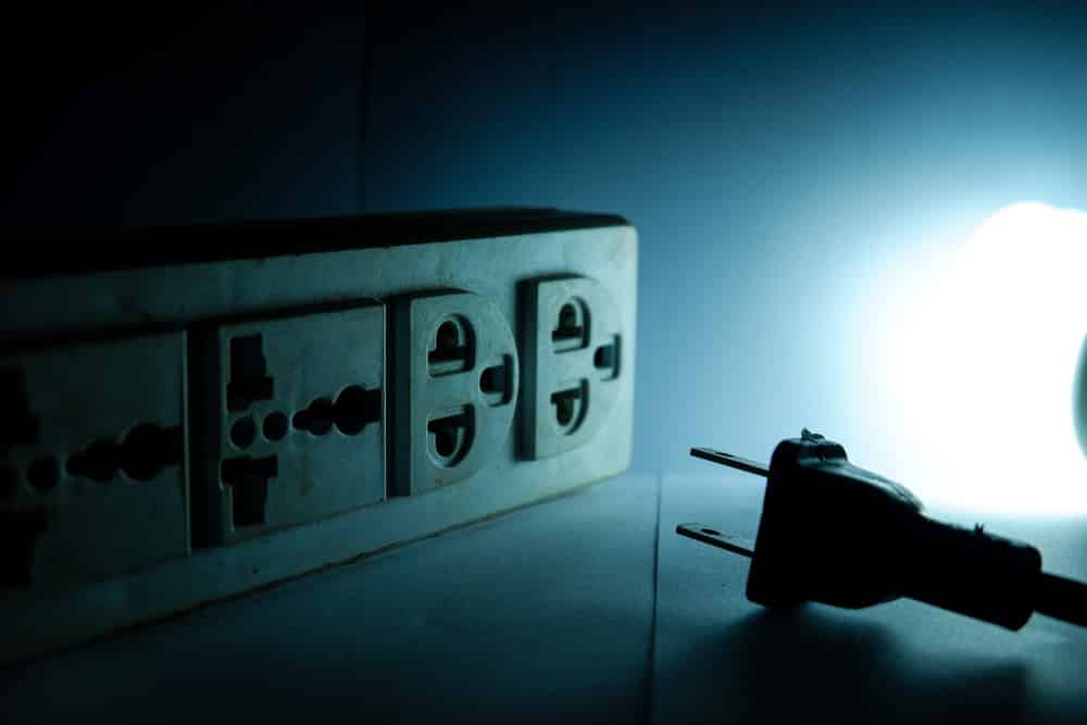 Unplugged plugs in the dark