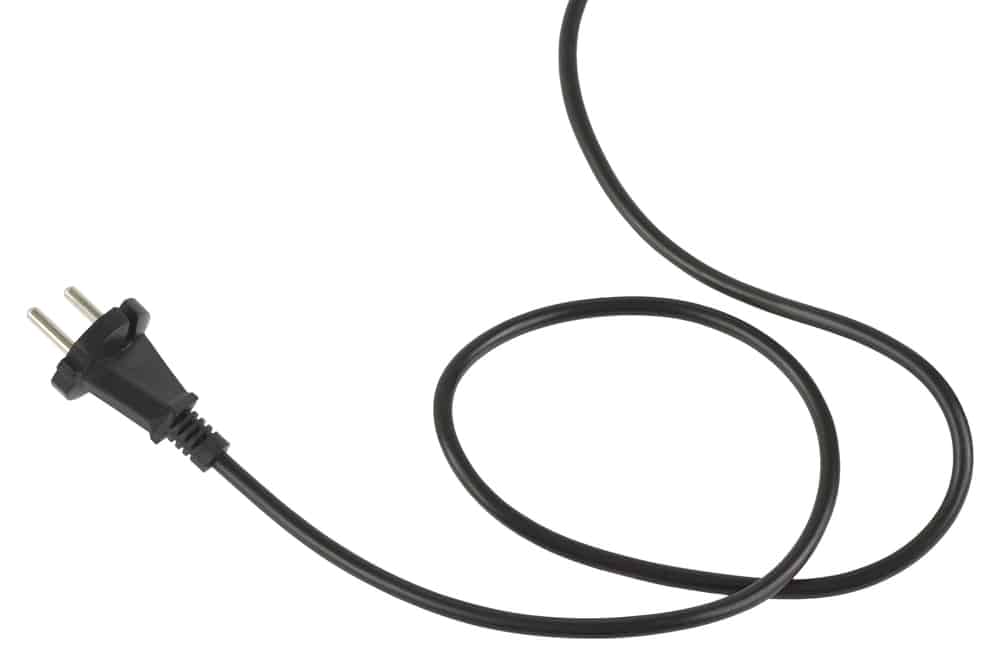 Electrical power cable with EU plug