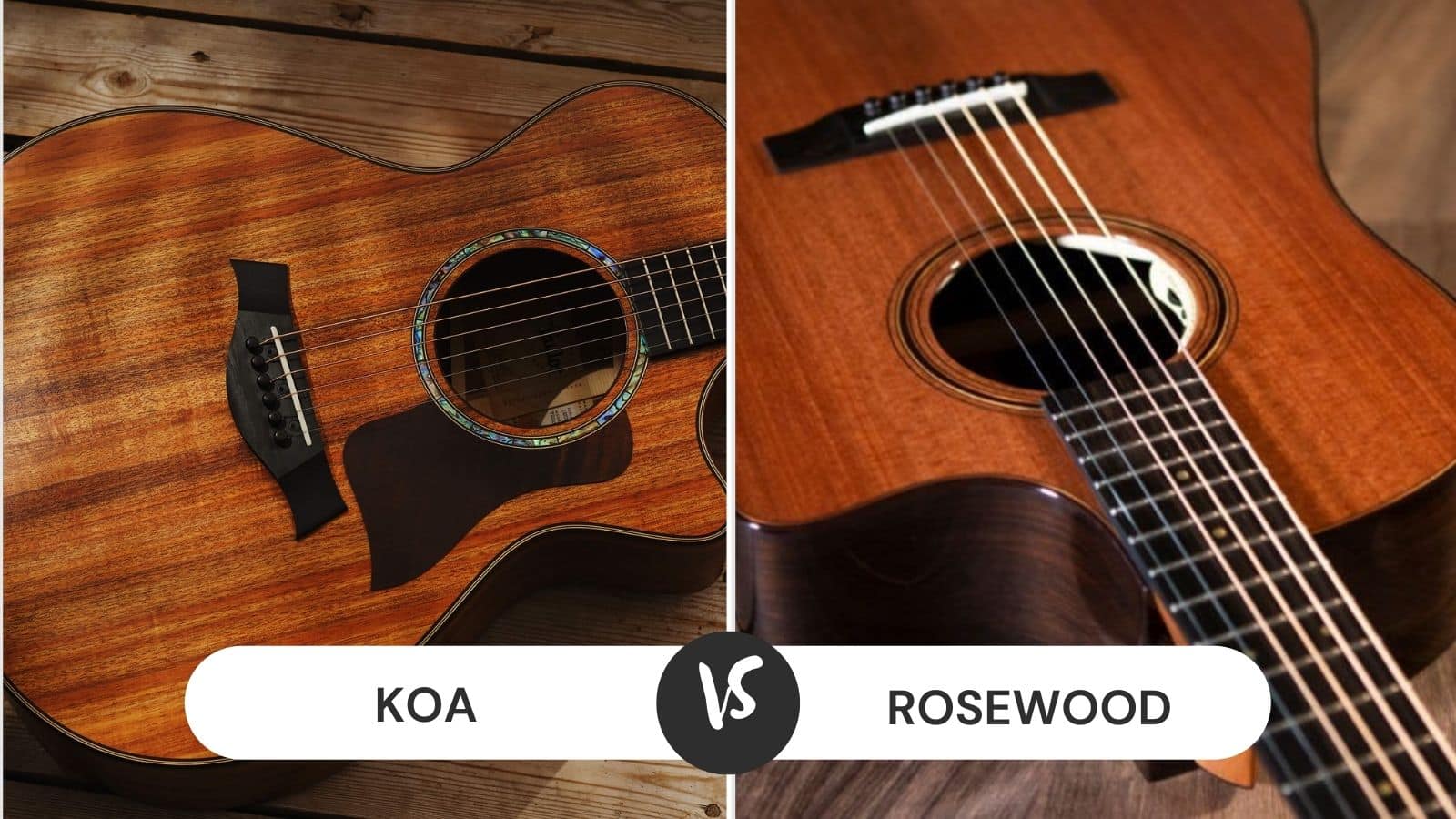 Koa vs Rosewood