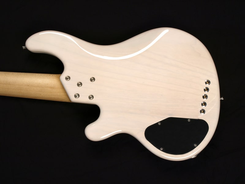 White Bass Guitar body back