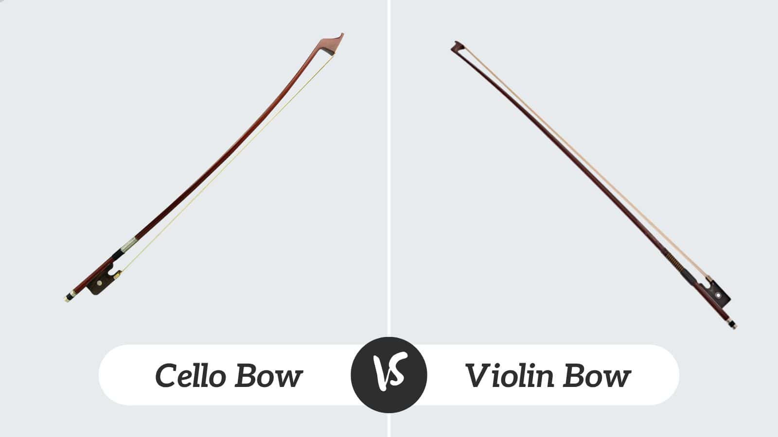 Cello Bow vs Violin Bow