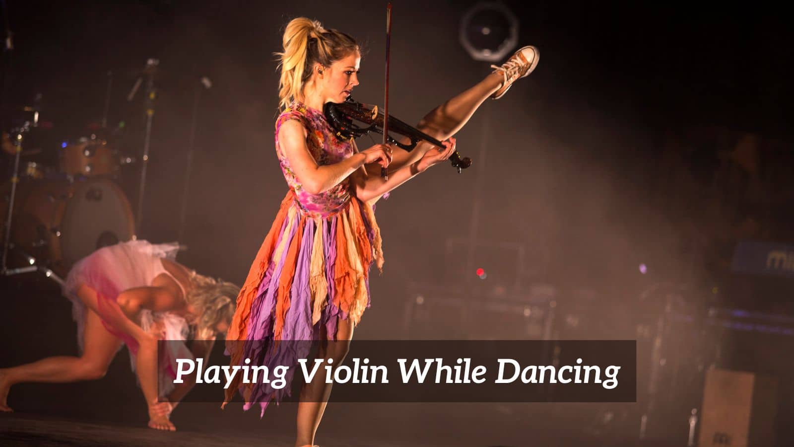 Playing Violin While Dancing