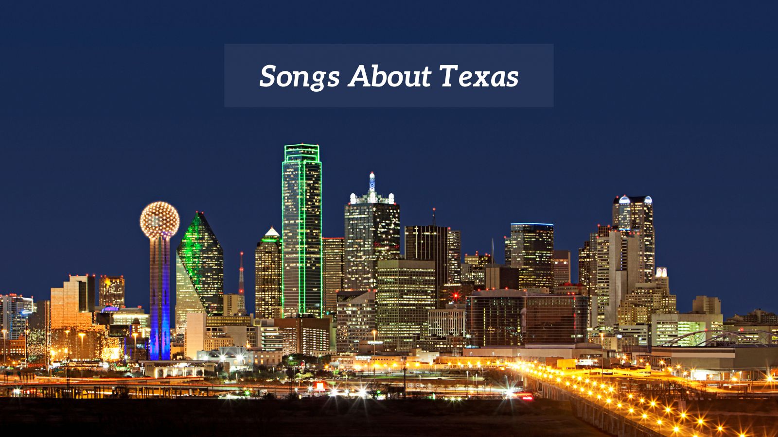 Songs About Texas