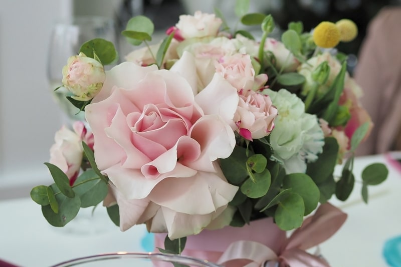 Bouquet On Dressing Table