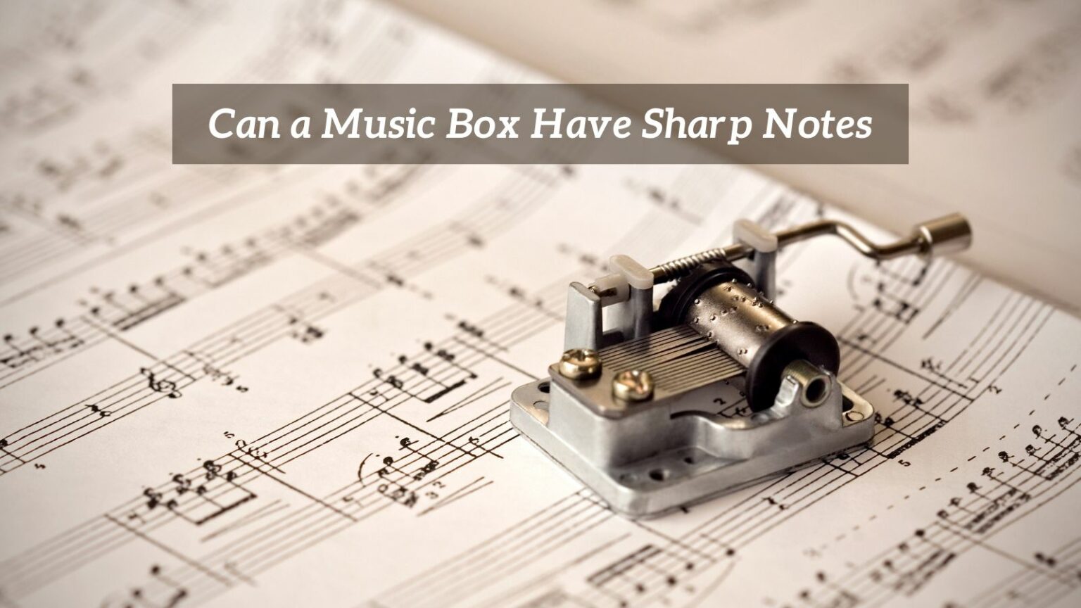 Can a Music Box Have Sharp Notes? CMUSE