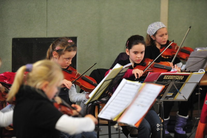 Children Learn Violin