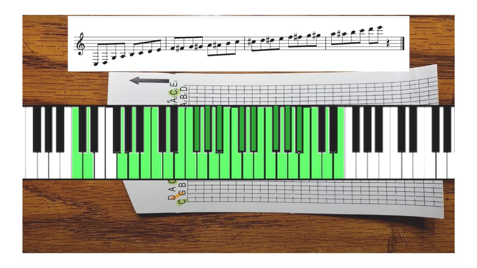 Notes found in a 30-note music box