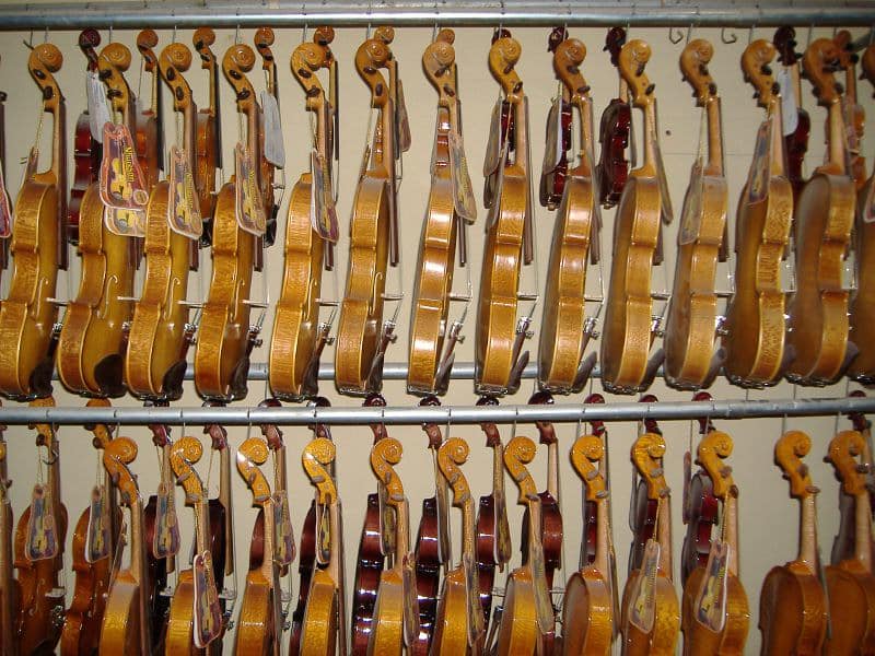 Factory-made violin