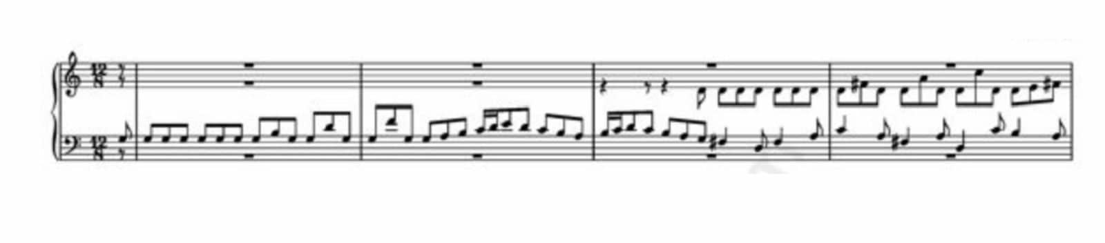  JS Bach, Fughetta super, BWV 679, exposition