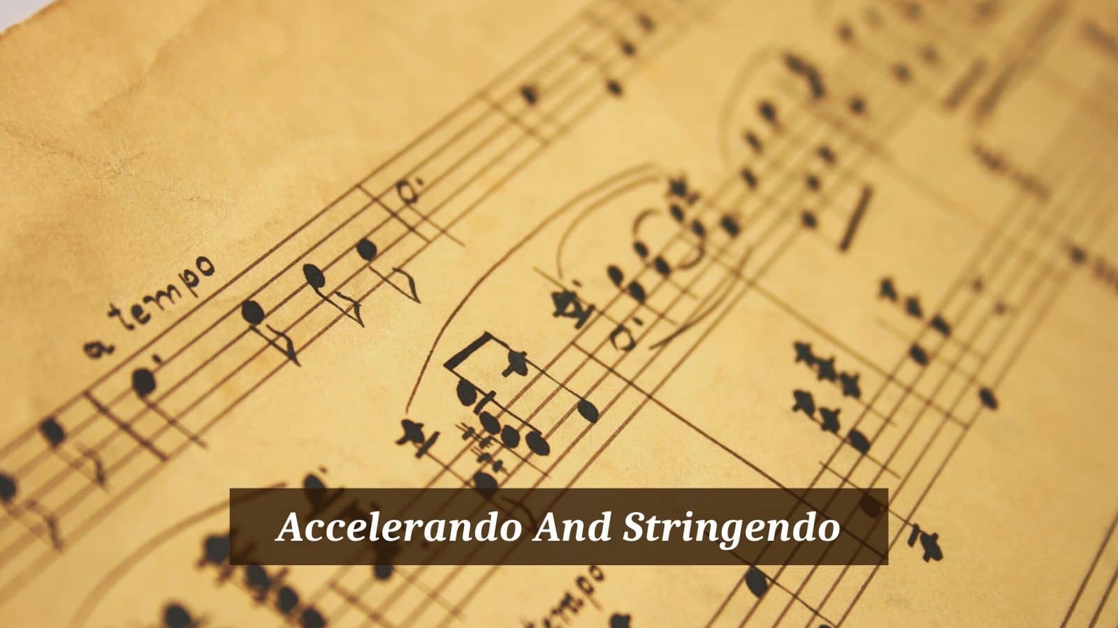 Accelerando And Stringendo