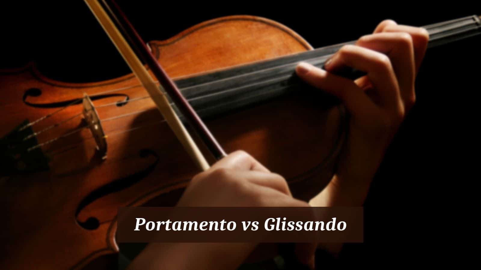 Portamento vs Glissando