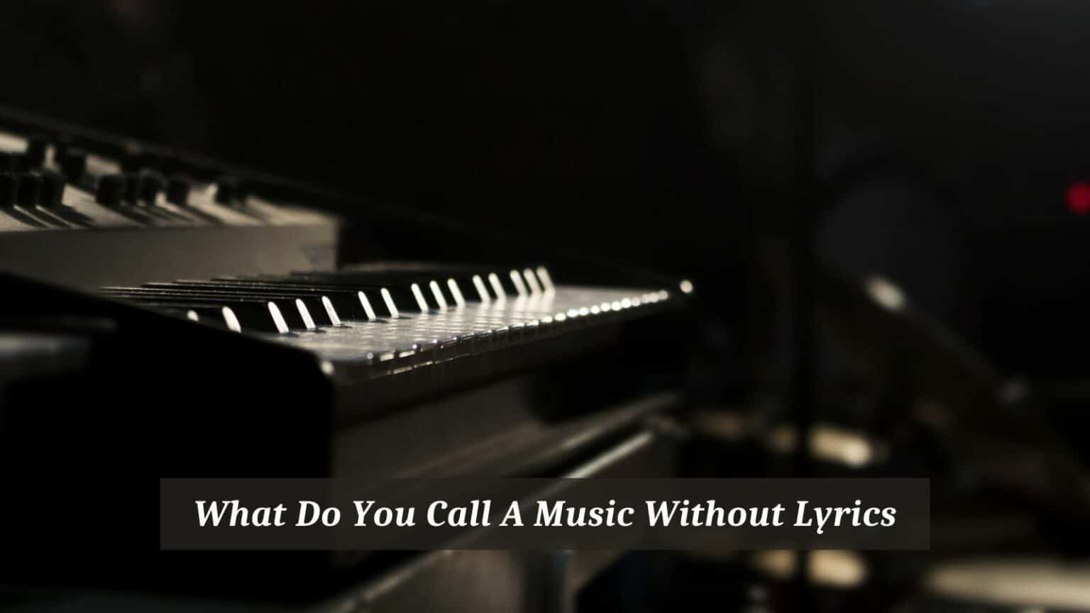 What Do You Call Music Without Lyrics? CMUSE