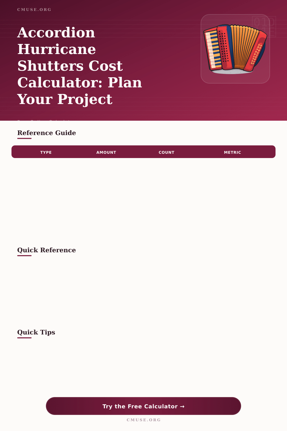 Accordion Hurricane Shutters Cost Calculator: Plan Your Project