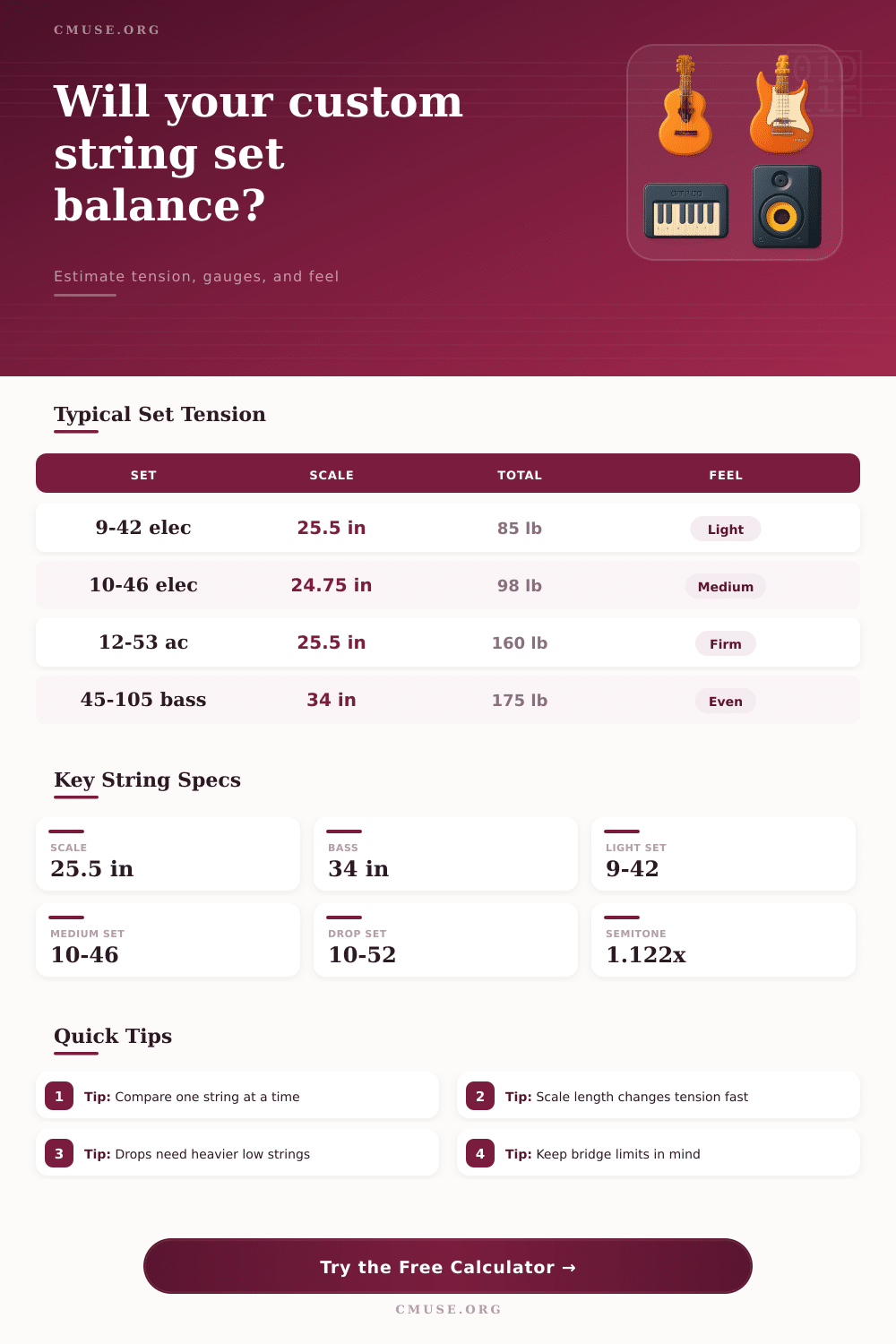 Custom String Set Calculator